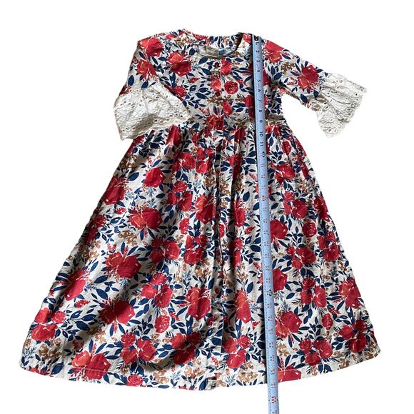 Utsa Kids Floral Dress Kids Sz 7-8 - Picture 8 of 11